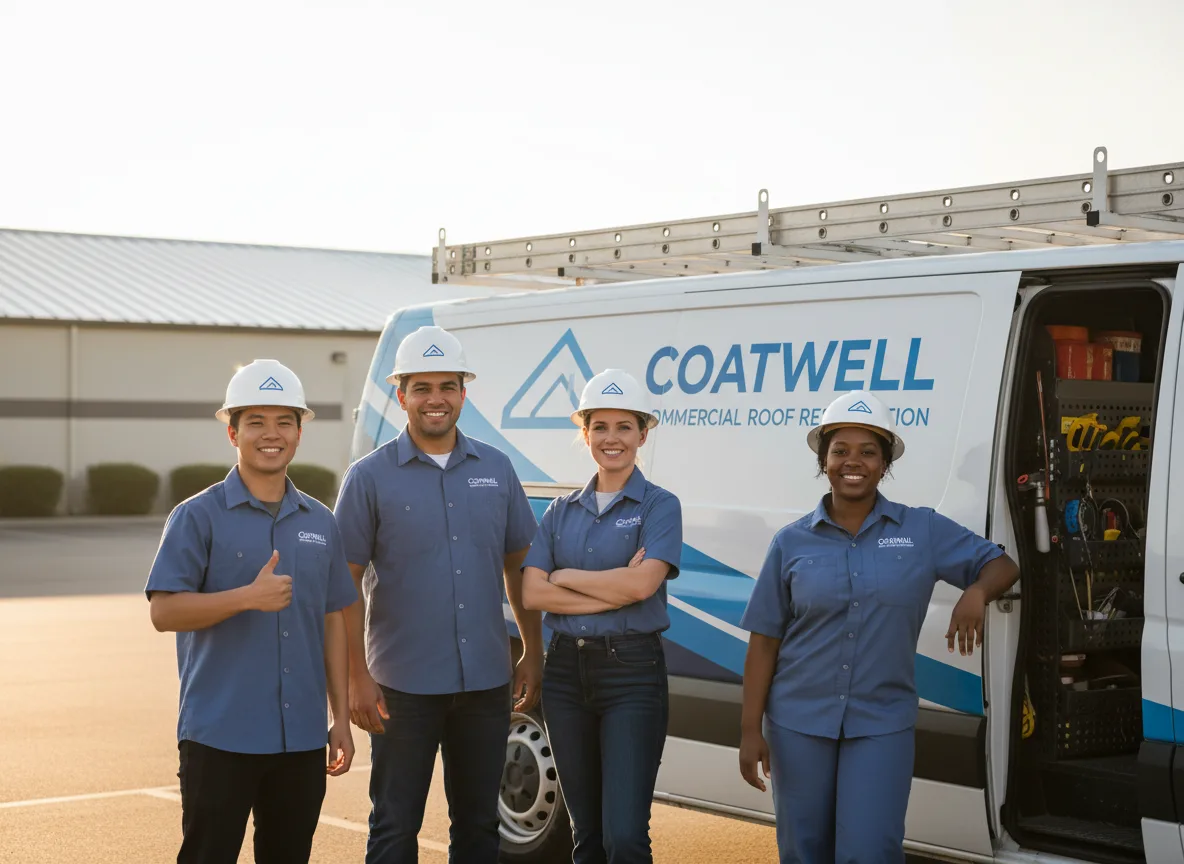 Commercial roof coating company in Palms, MI